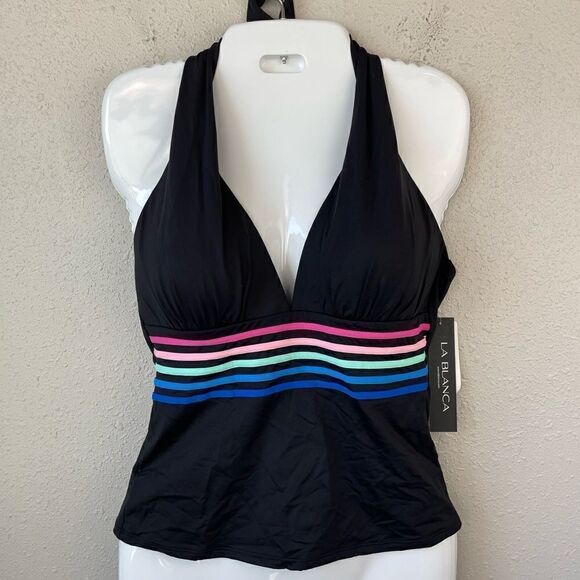 NWT La Blanca Tankini Top Size 6 - 14 - Picture 1 of 5